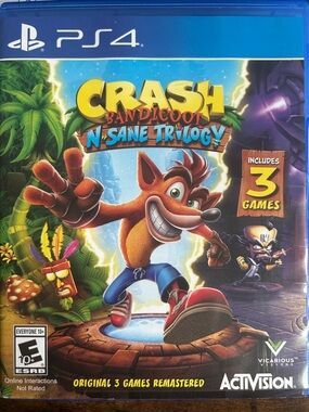 Activision Crash Bandicoot N. Sane Trilogy (PS4) - Blue Cover